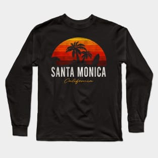 Santa Monica Beach California Long Sleeve T-Shirt